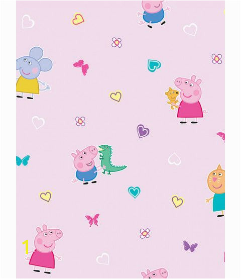 This Peppa Pig Wallpaper features Peppa and George Pig Emily Elephant and Candy Cat on