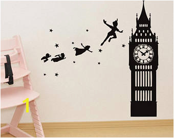 Wall Decal Peter Pan Cartoon Ship Pirates Hook Sticker Bedroom Kids Girls Boys Teenager Room Customized 555uk