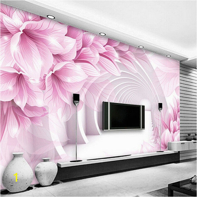 Photo Mural Maker Custom Wall Mural Wallpaper Modern Minimalist 3d Stereo Space Flower