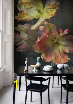 Bursting Flower Still Mural by Emmanuelle Hauguel