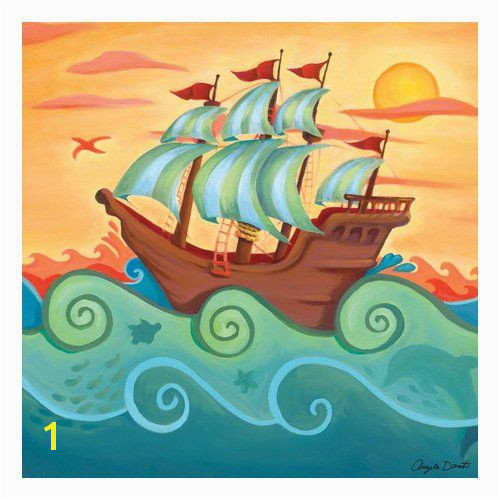 Pirate Ship Wall Murals Pirate Ship Canvas Art Canvas Ideas