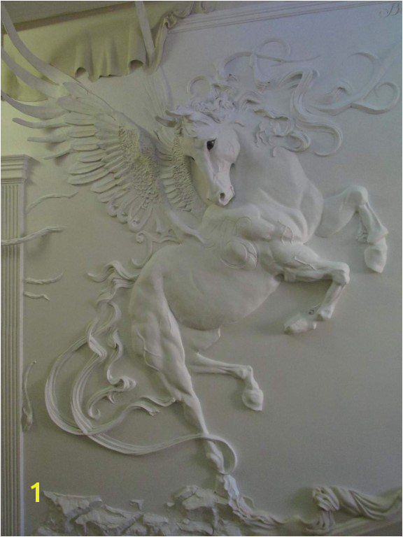 Wall Murals 3d Wall Art Mural Art Horse Art Plaster Sculpture