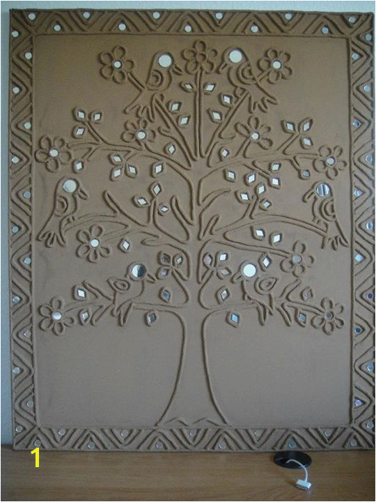 Plaster Of Paris Wall Murals Plaster Of Paris with Mirror Work Indian Google Search