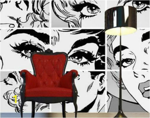 the use of ics and cartoons is typical of the pop art home decoration Fascinating pop art ideas for inspiring your interior home decor