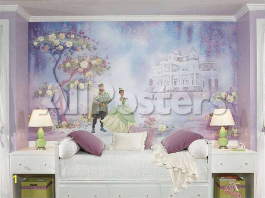 Princess & Frog Chair Rail Prepasted Mural Wallpaper Mural at AllPosters