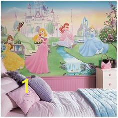 Dancing Disney Princesses Wall Murals for Girls Rooms Huge Realistic Dancing Disney Princesses Wall Murals