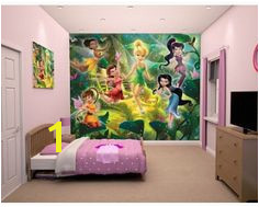 Disney fairy princesses with Tinkerbell and all her friends Wall mural available at