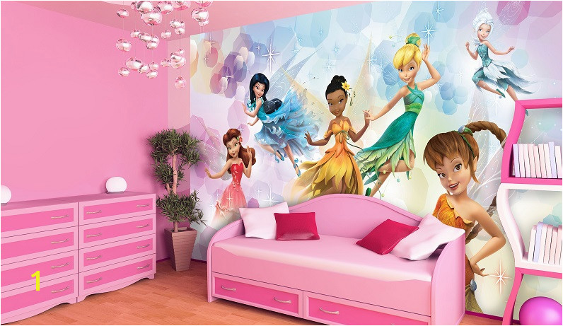 Princess Wall Mural Uk Disney Fairies Wall Murals for Girls