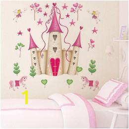 princess wall mural decals UK Removable DIY Princess Castle Star Fantasy Girls Bedroom Wall Sticker