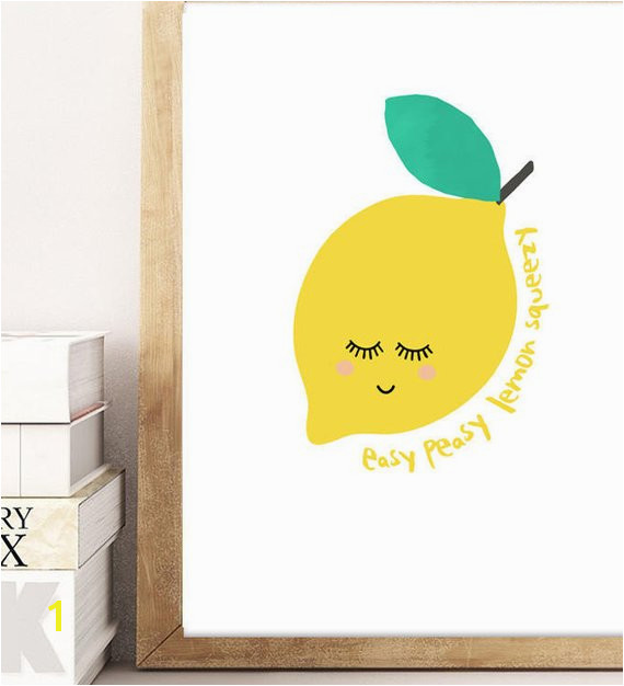 Lemon kitchen PRINTABLE poster ART Easy peasy lemon squeezy lemon wall print INSTANT 8