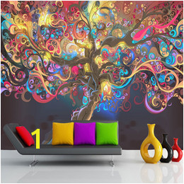 Tree of life wallpaper Psychedelic Wallpaper Custom 3D Wall Mural Art Bedroom Hotel Bar Shop Art Room decor Natural scenery wallpaper