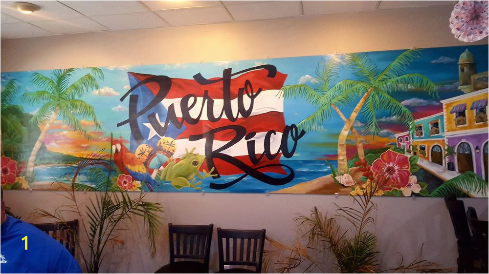 of Puerto Rico Restaurant Windsor Heights IA United States Mural