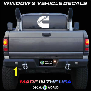 Image is loading 7 inch Cummins Decal Vinyl Window Dodge Ram