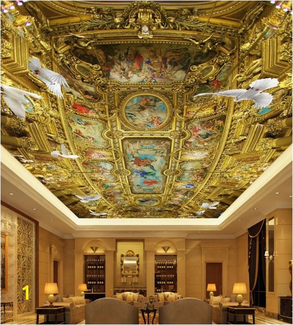 Euporean Wall Mural Wallpaper 3d Ceiling HD Luxury palace Church oil figure Wallpapers For Children Bedroom 3d Ceiling