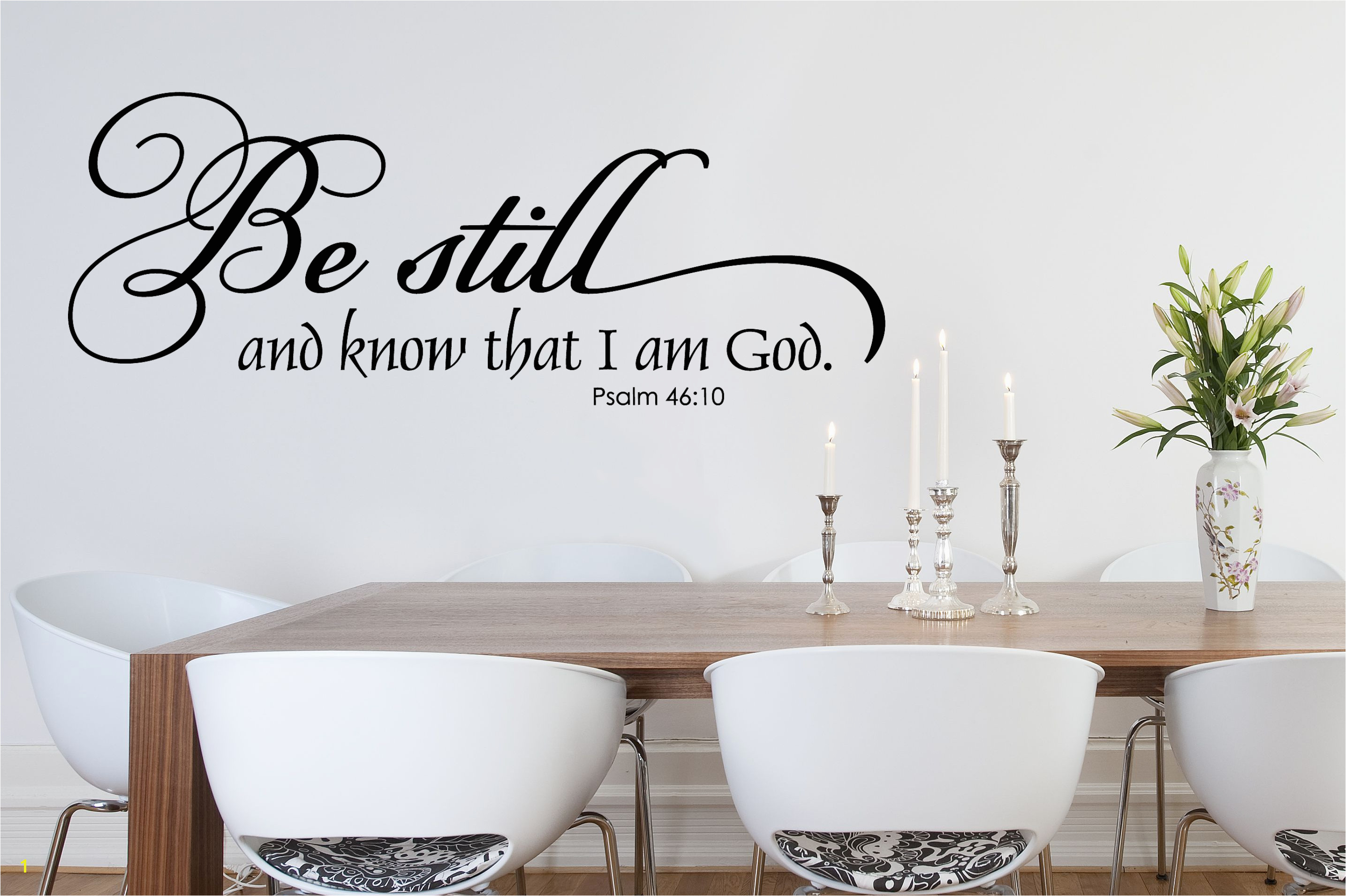 Religious Wall Murals for Churches Be Still and Know Christian Wall Decal