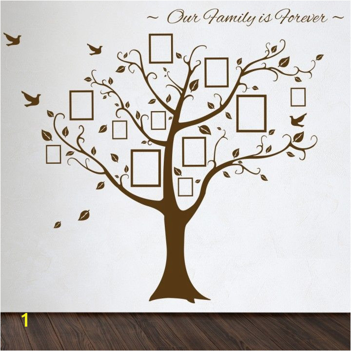 Roommates Family Tree Wall Decal with Vinyl Wall Decals Style that have Rectangle Shaped Picture Frames Accessories for Wall Decorating Inspirations