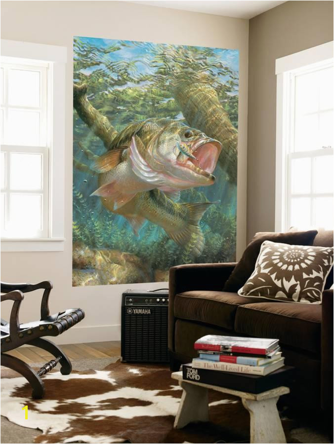 Mouth Bass Indoor Outdoor Vinyl Wall Mural Wall Mural at AllPosters