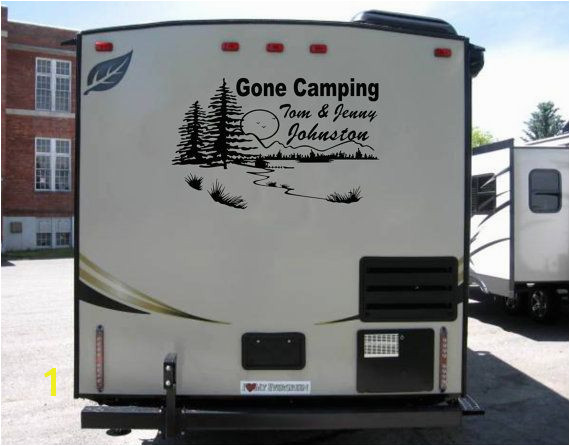 Custom Made decal for the rear of your RV by SmokyMountainDecals