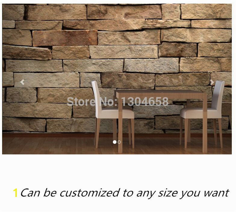 Free shipping custom mural Sandstone Brick Wallpaper Mural large bedroom living room TV backdrop wallpaper