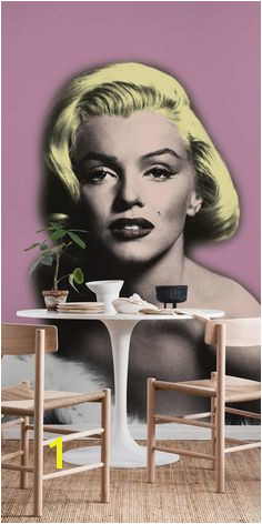 Pink Marilyn Monroe Wall mural