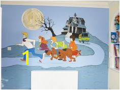 Scooby Doo Wall Mural Hand Painted Walls Mural Wall Art Modern Wall Art