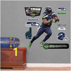 Fathead Seattle Seahawks Marshawn Lynch Jr Decal Wall Sticker Outlet Nfl Seattle Seattle Seahawks