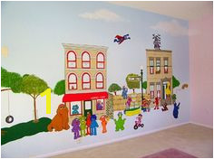 Sesame Street Mural Street Mural Murals Painting Wall Paintings Paint Painted