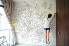 A sharpie wall mural doodled entirely with sharpies within a period of 3 days The