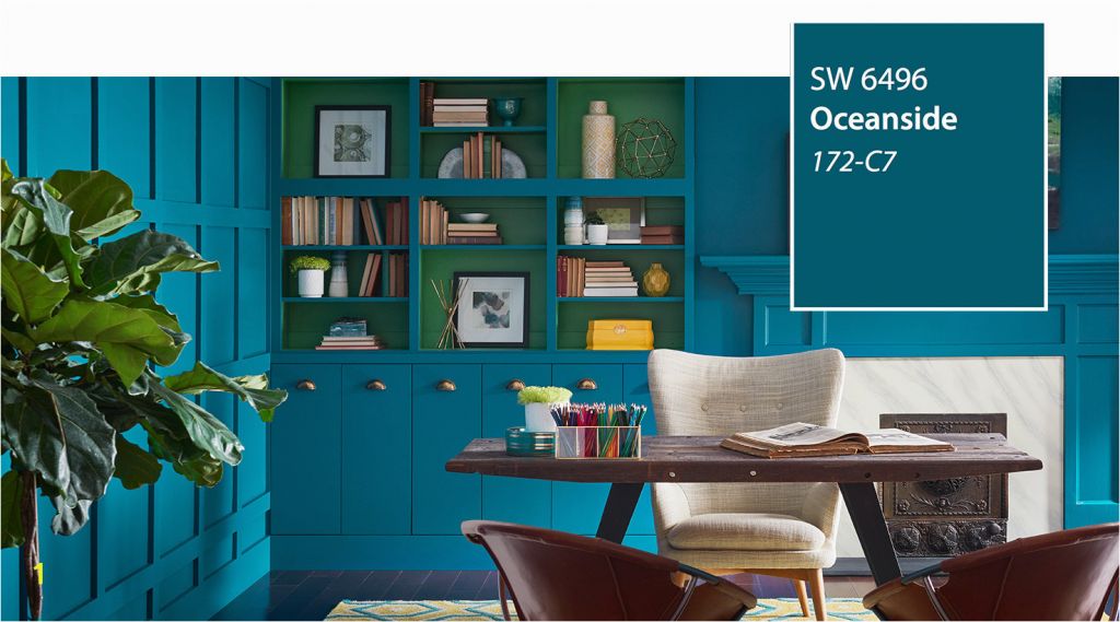 Sherwin Williams Wall Murals Introducing the 2018 Color Of the Year Oceanside Sw 6496