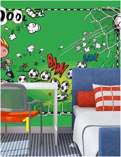 Carta da Parati Goal Calcio Carta da Parati Fotomurale a Tema Sport 3d Wallpaper Mural