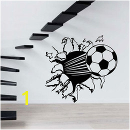 Soccer Wall Murals Canada 2017 Hot Sale Personality Football Wall Sticker Decal Decor Sport Soccer