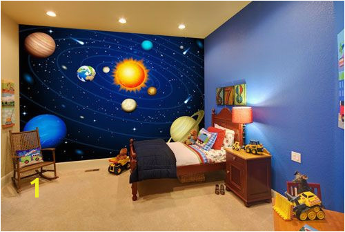 Solar System Wall Mural for Kids 20 Wondrous Space themed Bedroom Ideas You Should Try