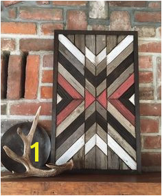 Reclaimed wood wall art Southwestern wood wall art Navajo Aztec inspired