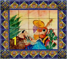 Kitchen Tile Mural "Mexican" Mexican Tile Kitchen Mexican Tiles Mexican Kitchens