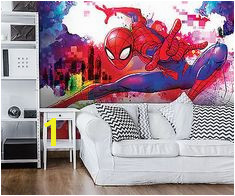 Poster Tapeten Fototapete Wandbild Tapeten Spiderman Marvel Kinder P4 Marvel Kinder Spiderman Wall