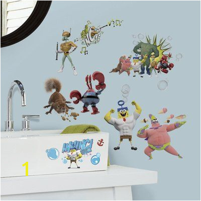 10x18 The Spongebob Movie Peel and Stick Wall Decals niftywarehouse