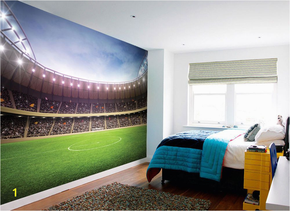 1Wall FOOTBALL STADIUM PITCH FOOTBALL GROUND WALLPAPER WALL MURAL 3 15m x 2 32m