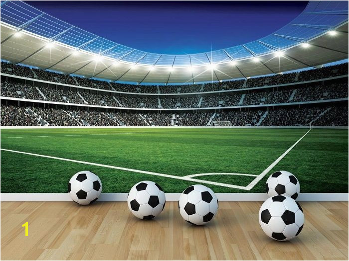 Giant size wallpaper mural for boy s room Football Stadium wall mural decor ideas Express and worldwide shipping Free UK delivery