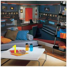 STAR TREKâ¢ Enterprise Bridge XL Wall Mural 9 x 15 Star Trek Bridge