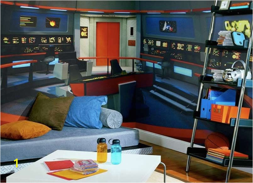 Star Trek Bridge Wall Mural Star Trek Mural Transforms Any Room Into Nerd Womb