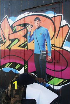 Star Trek Wall Graphic on Graffiti in SF by WALLS 360 via Flickr Spock