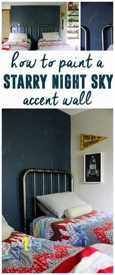 Night Sky Accent Wall Starry Sky Mural Star Accent Wall