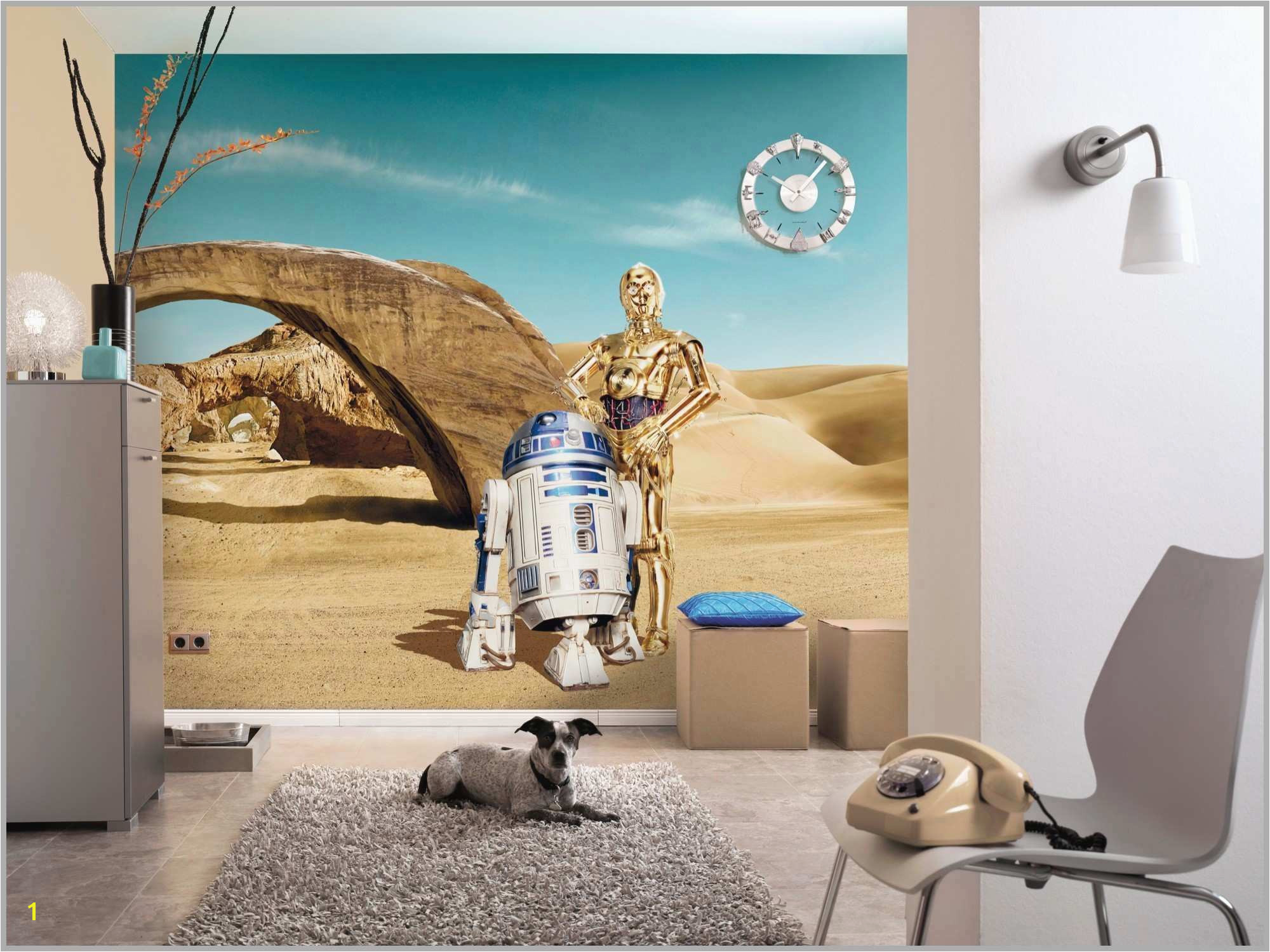 Bedroom Wallpaper Murals Pretty Star Wars Home Decorations New Wall Mural "star Wars Lost