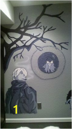 Bedroom tree mural