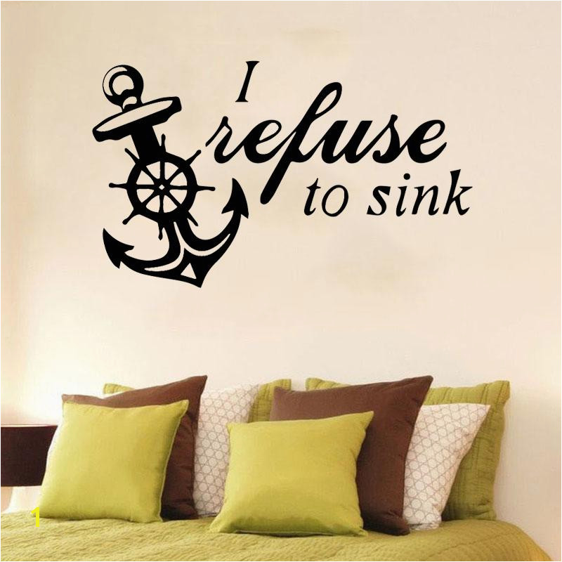 Boat Anchor DIY Sticker Waterproof Vinyl Wallpaper Home Decor For Living Room Bedroom Wall Stickers Murals Sticker Wall Murals Sticker Wall Quotes From