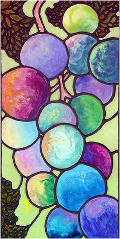 "Grape de Chine" 12x24 Acrylic with co polymer pours on gallery wrap canvas