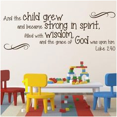 Luke 2 40 religious wall decor