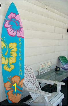 6 Foot Wood Hawaiian Surfboard Wall Art by HopelessRomanticShop $134 99 Surf Shack Surfboard Painting