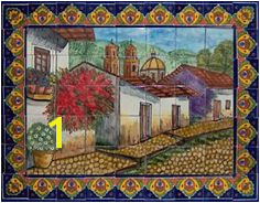 backsplash talavera tile mural