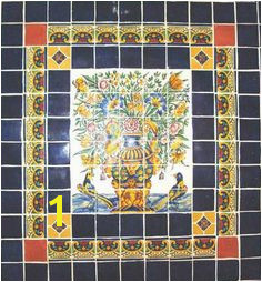 Talavera tile mural Tile Murals Spanish Revival Lanai Mexican Tiles Adobe